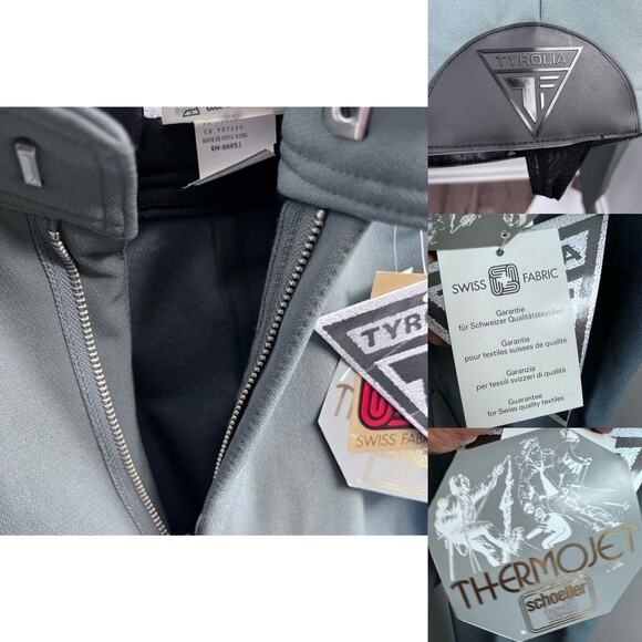 Tyrolia by Heat ThermoJet Men’s Ski Pants – Gray – Size 38 (NWT) - Picture 14 of 16